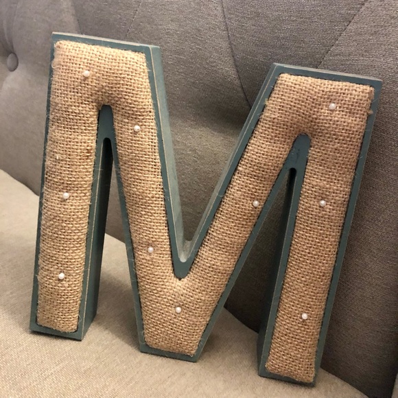 M Block Letter - Home/Office Decor - Picture 1 of 3